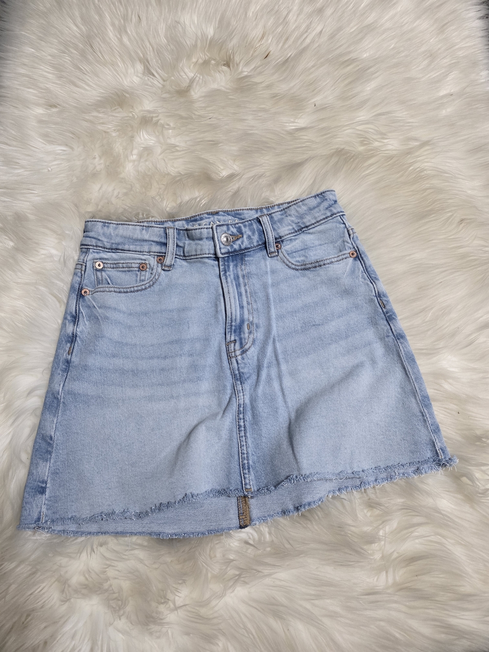American Eagle Outfitters Light Wash Denim A-Line Skirt